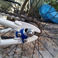 The same derailleur after the product has been used